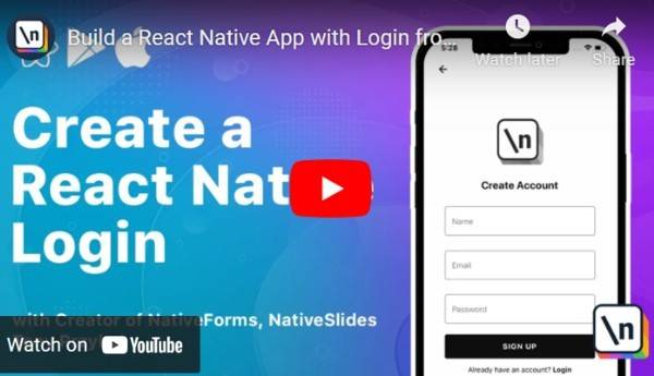 Create a React Native Login