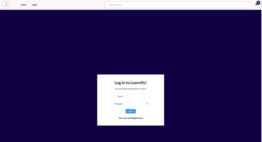 What you Will Build Image: Create a Login