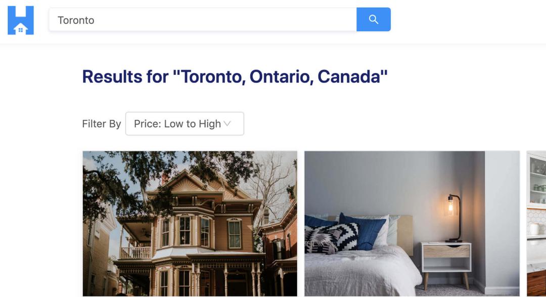 What you Will Build Image: Search-by-Location