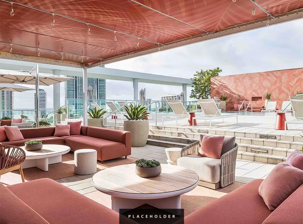 Rooftop Pool Deck at Novotel Miami Brickell