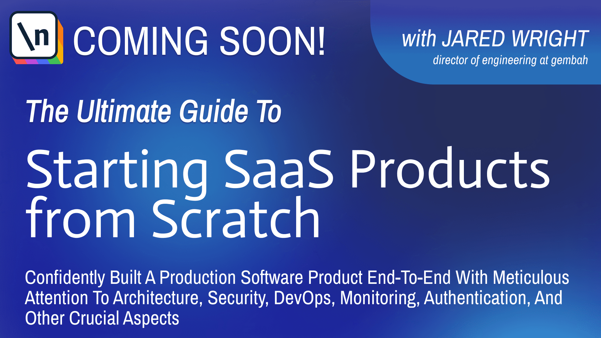 SaaS Product from Scratch