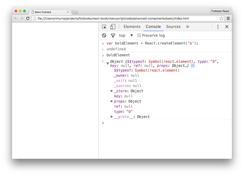 `boldElement` is a `ReactElement`